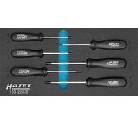 HAZET Jeu de tournevis ∙ TORX® 163-225/6 ∙ Profil TORX® intérieur ∙ 6 pièces ...