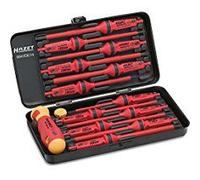 Hazet Jeu de tournevis VDE - Profil Pozidriv PZ, Profil Phillips PH, Profil à 6 pans intérieurs, Profil à fente - Nombre d'outils: 14 - 804VDE/14