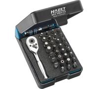 Hazet Jeu d'embouts-tournevis (bits) - Hexagone massif 6,3 (1/4 pouce) - Profil à 6 pans intérieurs, Profil Phillips PH, Profil TORX « tamper résistant », Profil à fente, Profil Pozidriv PZ - Nombre d