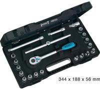 Hazet Jeu d'outils TORX - Carré creux 10 mm (3/8 pouce) - Profil TORX extérieur, Profil TORX intérieur - Nombre d'outils: 21 - 1557/21
