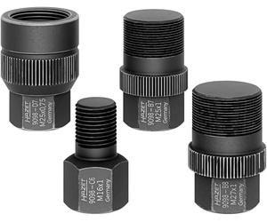 HAZET Kit d'adaptateurs pour injecteur 9098/4, 4 pièces, pour extracteur à percussion 9098/24, filetages M25 x 1, M16 x 1, M27 x 1