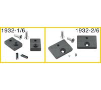 Hazet Kit de pièces de rechange :1 paire de mâchoires, 30 mm de large, 2 vis et 2 douilles élastiques - 1932-2/6