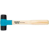 Marteau plastique HAZET 1952-35 I Tête de marteau 35 mm I Avec têtes interchangeables en desmopan et manche robuste en frêne, anti-rebond I Marteau de protection pour diverses applications