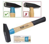 HAZET Marteau De Serrurier Bluguard 200G 280 mm avec manche en hickory