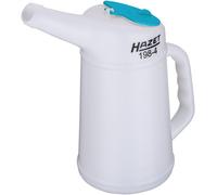 HAZET gobelet gradué 198-4, 1 litre pour liquide de frein et liquides non acides, matériau HDPE en blanc/transparent'.
