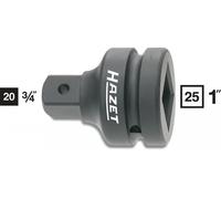 Hazet Pièce de Réduction 25mm (1 " ) Carré Massif 20mm 3/4 " 1107S