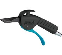 HAZET Pistolet de soufflage 9040P-5 I Buse plate large pour le nettoyage des surfaces, pression de service 6 bar avec poignée ergonomique I Pour un enlèvement rapide des copeaux, des corps étrangers