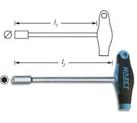 HAZET Clé à douille avec manche en T 428-11 11 mm HAZET Quantité:1