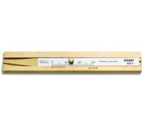 HAZET Profondeur de profil de pneu 666-5, lecture précise de 0,1 mm, profondeur de mesure de 30 mm, modèle robuste en laiton dur, lecture sans éblouissement, sac de rangement inclus