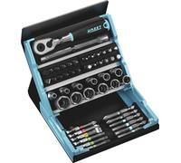 Hazet SmartCase 2200SC-2 Jeu d'embouts 50 pièces 6 pans intérieurs, vis à fente, cruciforme Phillips, vis Pozidriv, 12 pan