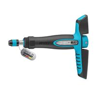 HAZET Tournevis dynamométrique 6005CT-100, 1/4" avec poignée transversale, 4-10 Nm, précision 6%, longueur 198 mm, réversible droite/gauche, mécanisme de roue libre, ergonomique