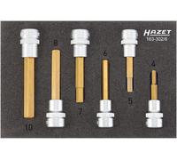 HAZET tournevis Socket Lot 10mm 3/8 " Hexagonal Intérieur 6-teilig