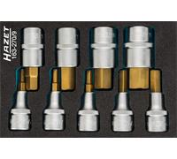 HAZET tournevis Socket Lot 12,5mm 1/2 " Hexagonal Intérieur 9-teil