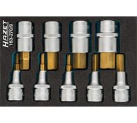 HAZET tournevis Socket Lot 12,5mm 1/2 " Hexagonal Intérieur 9-teil