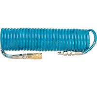 HAZET Tuyau spiralé 9040-7 I Tuyau en polyuréthane très flexible, longueur 7,62 m, filetage pour raccord d'air 12,91 mm, pression de service 10 bar, pour divers travaux à air comprimé
