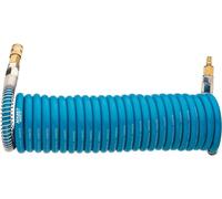 HAZET Tuyau spiralé à air comprimé 9040S-10 I Tuyau flexible en polyuréthane de 7,62 m de long, diamètre intérieur 10 mm et pression de service 10 bars, pour le raccordement d'outils pneumatiques
