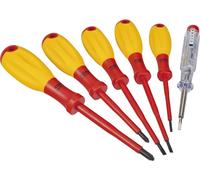 Hazet VDE Jeu de tournevis 6 pièces vis à fente, cruciforme Phillips