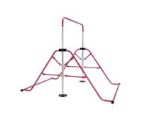 HazLope Barre de gymnastique pliable et réglable pour enfant de 3 à 8 ans - Rose - Hauteur réglable de 115 à 155 cm - Portable - Pour l'intérieur et l'extérieur - Cadeau peu encombrant