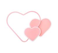 HazLope Plafonnier LED Cœur, Lampe Plafond Romantic Heart Shape avec Télécommande, 36W Dimmable Variateur 3000-6000K, Luminaire Moderne Rose pour Salon Chambre Mariage, 3040LM