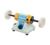 HazLope Polisseuse à Vitesse Réglable, Touret à Polir 320W 800-10000 TR/Min, Machine Polissage Double Face Métal Bois Jade, Outil Bricolage Professionnel Dissipation Thermique, 2 Roues Tissu