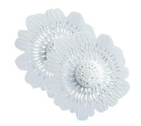 HAZMA 2 Pièces - Pliable Bouchon D'Écoulement Universel À Pression Avec Pour Éviers, Lavabos Et Baignoires. Filtre À Aliments Et À Cheveux,Bouchon Evier Salle De Bain(Bleu)