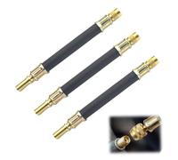 HAZMA 3 Pièces rallonge valve pneu,Extension Valve Pneu Pneu Flexible Tuyau Valve en Caoutchouc 100 mm Adaptateur Valve Pneu Raccord Prolongateur Coudee pour Voiture Moto Vélo Camion