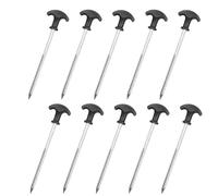 Haztholf Clous de de Camping en Plein Air Clous de Sol Filetés à la Main en Forme de T Clous de Corde à Vent Clous en Acier pour Auvent