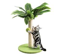 Haztholf Poteau à Chat pour Chaton Poteaux à Gratter pour Chat en Feuilles Mignonnes avec Corde en Sisal Poteaux pour D'Intérieur à Chat S
