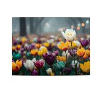 Hazy Sea Of Flowers Puzzle horizontal en bois 500 pièces pour développer des compétences pratiques pour se détendre et interagir parent-enfant