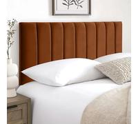 HB-1 Tête de lit pour lit - 9 Vp 61 cm - Tête de lit pour divan, chambre à coucher et mobilier d'hôtel, tête de lit élégante en peluche douce (peluche brûlée, 70,6 cm, petit simple)