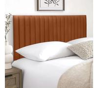 HB-1 Tête de lit pour lit - Authar - Tête de lit de 61 cm - Tête de lit pour divan, chambre à coucher et mobilier d'hôtel, tête de lit élégante en peluche douce (peluche brûlée, 91 cm simple)
