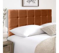 HB-1 Tête de lit pour lit - Tête de lit cubique de 61 cm - Tête de lit pour divan, chambre à coucher et mobilier d'hôtel, tête de lit élégante en peluche douce (peluche brûlée, 76,1 cm, petit simple)