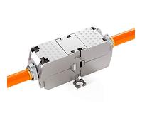 hb- digital - 1 câble réseau Cat 6a LSA - 10 Gbit/s - Coupleur LAN sans outil et rallonge pour câble de pose LAN - Câble d'installation Ethernet - Connecteur RJ45 compatible avec les câbles LSA