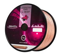 HB-Digital câble de Haut-Parleur 2 x 1,5mm² x 100m CCA conducteur Interne Galaxy PVC- diélectrique (Transparent) Speaker Cable