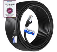 hb-digital Câble Ethernet RJ45 extérieur CAT 6a S/FTP PVC + PE 40m noir