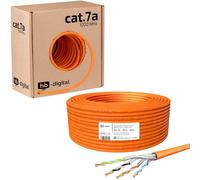 HB-DIGITAL Câble réseau LAN CAT.7A AWG 23/1 câble Cat 7 cuivre professionnel S/FTP PIMF LSZH sans halogène, conforme à la norme RoHS câble de données Ethernet 10 Gbit 1000 MHz 10 Gigabit