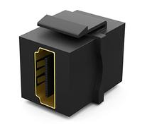 HB-DIGITAL Module Keystone avec prise HDMI-2.0 | Keystone multimédia pour montage en panneau de brassage, adaptateur connecteur, couplage Plug-&-Play, Noir