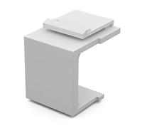 HB-DIGITAL Module Keystone avec protection anti-poussière | Ceystone Multimédia pour panneau de brassage, prise de réseau, support Keystone, connecteur, couplage Plug&Play, Blanc