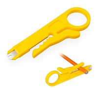 HB-DIGITAL Pince à dénuder LSA - Prise en main ergonomique - Pour panneaux de brassage CAT5/6/7, installation de câble, bandes LSA, AWG 22, prises réseau, panneau de brassage, solution rapide et