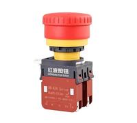 HB-K20 Waterproof IP65 22mm 20A Emergency Stop Mushroom Head Push Button Switch 2NO 2NC NWPNLXEA