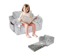 HB.YE Canapé Pliant pour Enfants Rembourré en Éponge, Canapé-Lit 2 en 1 Convertible pour Bébés Fauteuil Chaise Comfortable - Étoile Lumineux