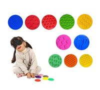 HB.YE Dalles Sensorielles Exploration Multisensorielle, Tapis de Sol Sensoriel Tapis de Massage pour Enfants Autistes Jouets Sensoriels Tactiles Tapis pour la Perception Tactile (10cm*10pieces)