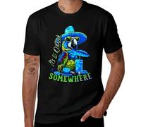 HB3rd2efd It-s-5-o-clock-somewhere-Cocktail-Tropical-Parrot-T-Shirt-custom
