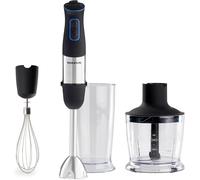 Hba1000X - Mixeur Plongeant Multifonction 3 En 1 1000W,20 Vitesses Réglables + Turbo,Anti-Éclaboussures,Bol Mesureur,Bol Hachoir Et Émulsionneur