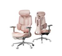 Hbada E3 Chaise Ergonomique Rose pour Femmes, siège de Bureau - Conçue pour s'adapter aux proportions du Corps féminin, Confort réglable.