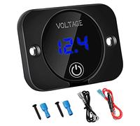 Hbaebdoo Jauge de Tension 12V avec Interrupteur de Affichage NuméRique DC12V 24V Panneau de VoltmèTre éTanche pour Bateau Camion ATV UTV