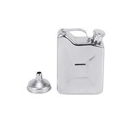 Hbaebdoo Mini bouteille en acier inoxydable de 130 ml pour liqueur, alcool, gaz combustible, bidon d'essence