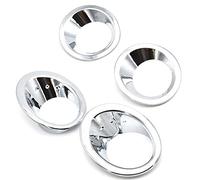 Hbaebdoo Pour Dualis J10 2007-2009 Chrome Avant Arrière Feu de Brouillard Couverture Pare-chocs Lampe Moulage Garniture