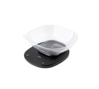 Jata Balance de cuisine HBAL1709 numérique 5 kg bol 1 l fonction tare Noir