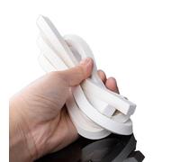 HBALDTEDC Bande d'étanchéité en Mousse de Silicone, Bande d'étanchéité en Mousse de Silicone Blanche, Plusieurs Tailles de Sections, Paquet de 1, 2 ou 3 mètres(15x15mm,1 Meter)